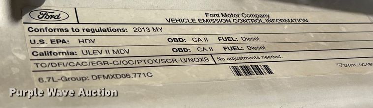 image for item EC8040 2013 Ford F350 Super Duty Crew Cab pickup truck