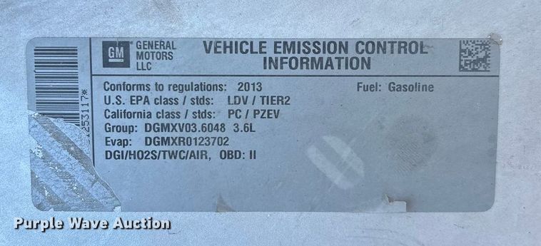 image for item ED2280 2013 Chevrolet Impala 