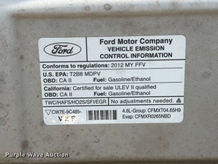 image for item ED5957 2012 Ford E150 van