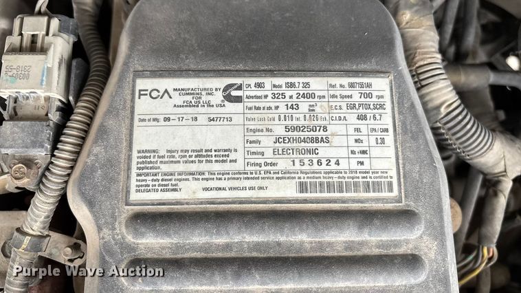 image for item EE4049 2018 RAM 5500 utility / service truck