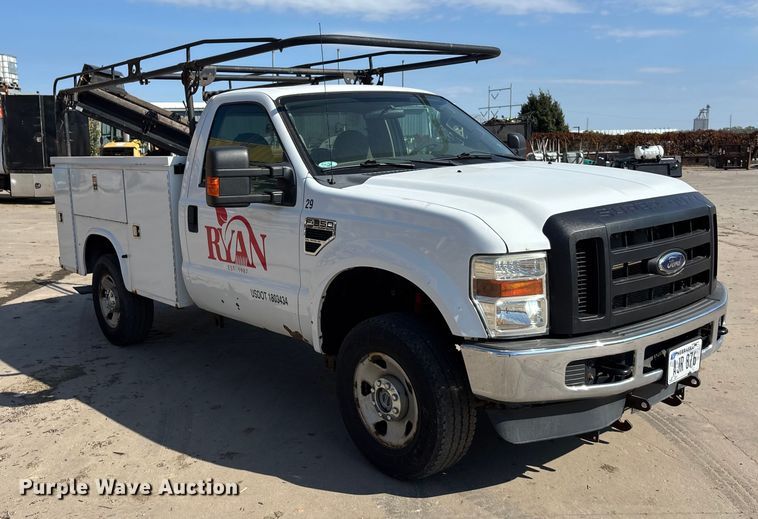 image for item EE4080 2009 Ford F350 utility bed pickup truck