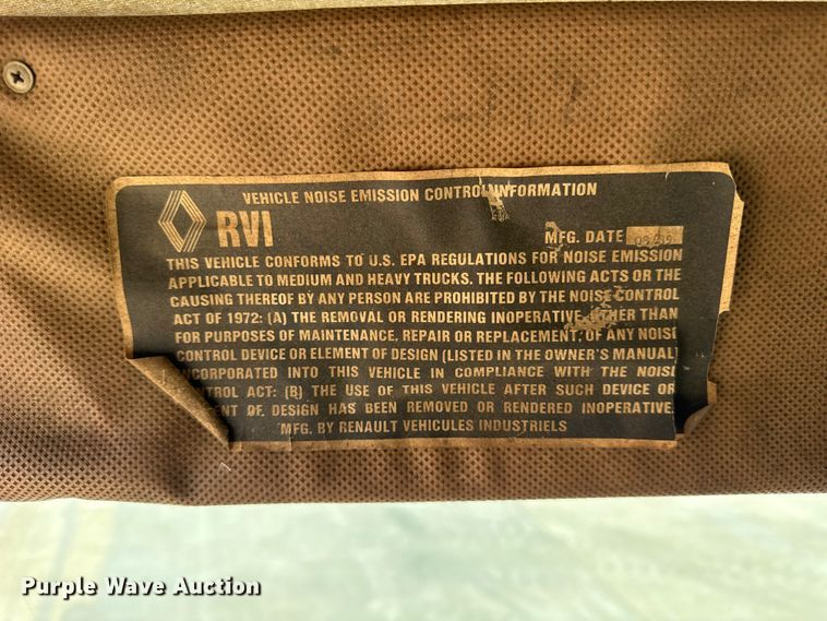 image for item EF2196 1990 Mack MS250 box truck