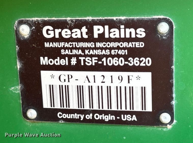 image for item EH4081 Great Plains TSF1060 sprayer