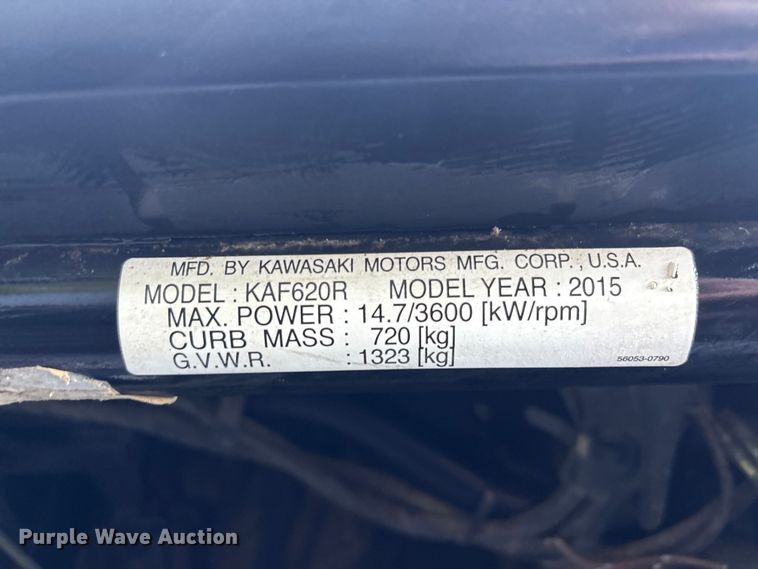 image for item EH7512 2015 Kawasaki Mule 4010 utility vehicle