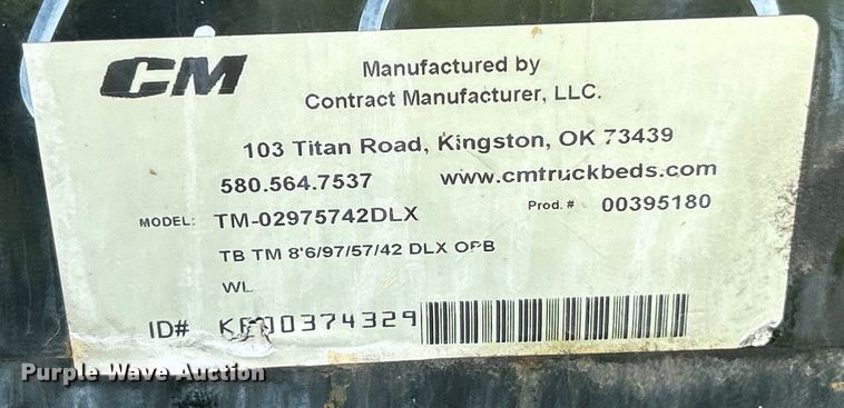 image for item EK8397 CM TM-02975742DLX utility bed