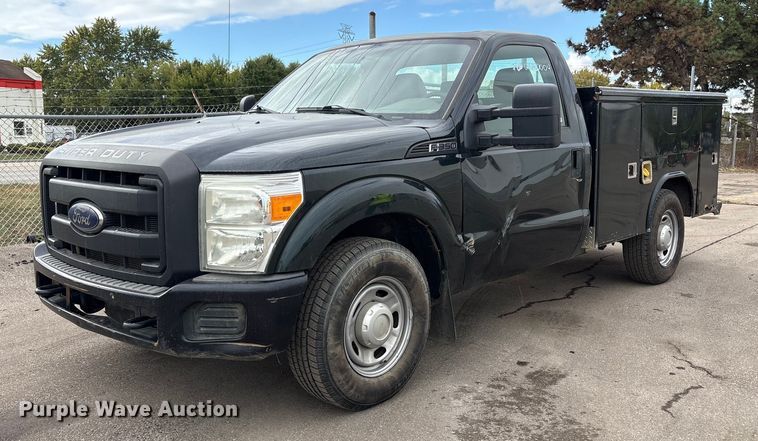 image for item EM6099 2012 Ford F350 Super Duty utility bed pickup truck