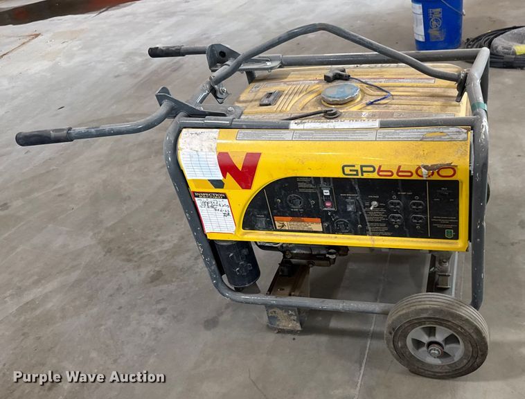 image for item EM8260 Wacker Neuson GP6600 Generator