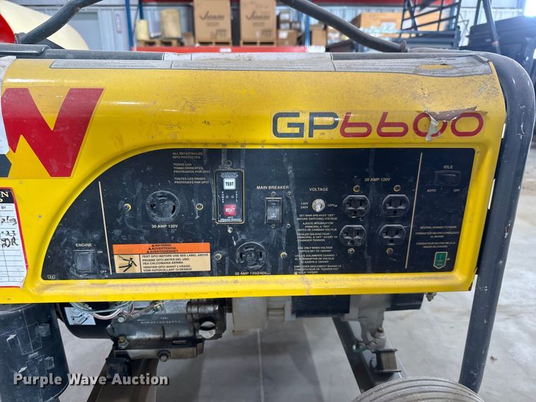 image for item EM8260 Wacker Neuson GP6600 Generator