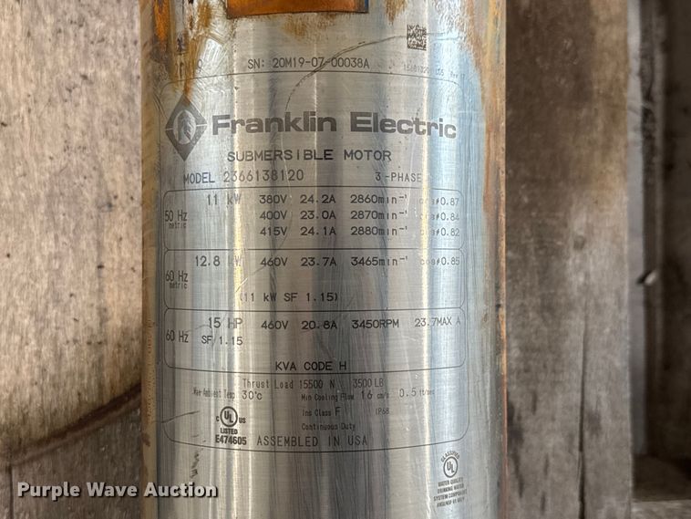 image for item EM8263 Franklin Electric 2366138120 Submersible pump