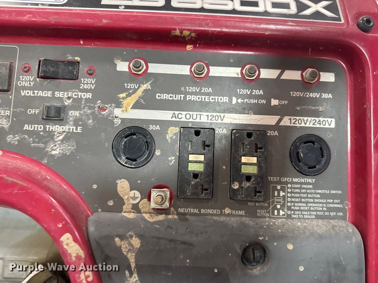 image for item EM8264 Honda EB 6500X generator