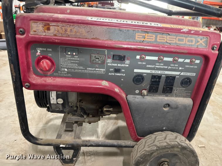image for item EM8265 Honda EB 6500X generator