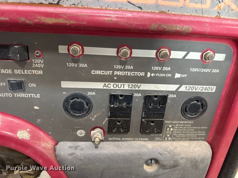 image for item EM8265 Honda EB 6500X generator