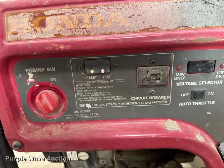 image for item EM8265 Honda EB 6500X generator