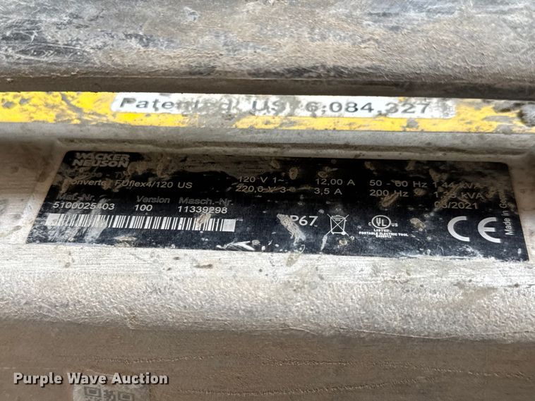 image for item EM8267 (4) Wacker Neuson concrete vibrators