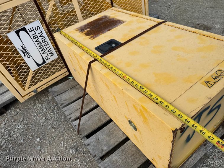 image for item EM8270 (4) flammable storage cabinets