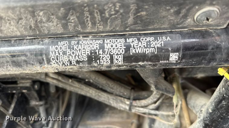 image for item EM8284 2021 Kawasaki Mule 4010 utility vehicle