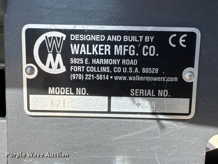 image for item EM8307 Walker MT25i-13 ZTR lawn mower