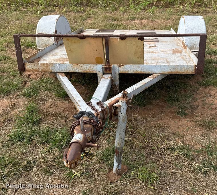 image for item EM8360 Shop built tilt deck utility trailer