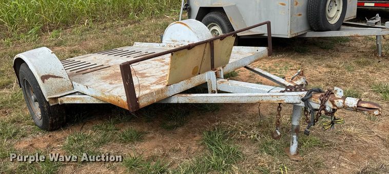 image for item EM8360 Shop built tilt deck utility trailer