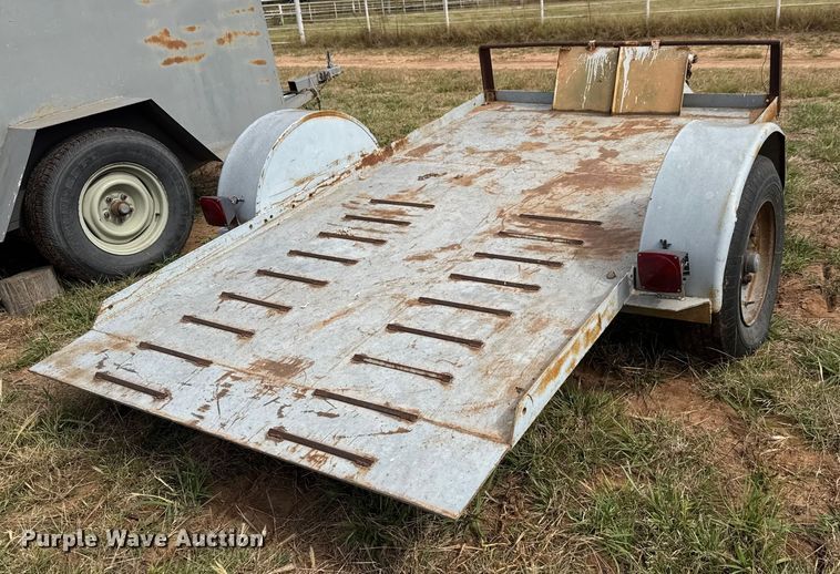 image for item EM8360 Shop built tilt deck utility trailer