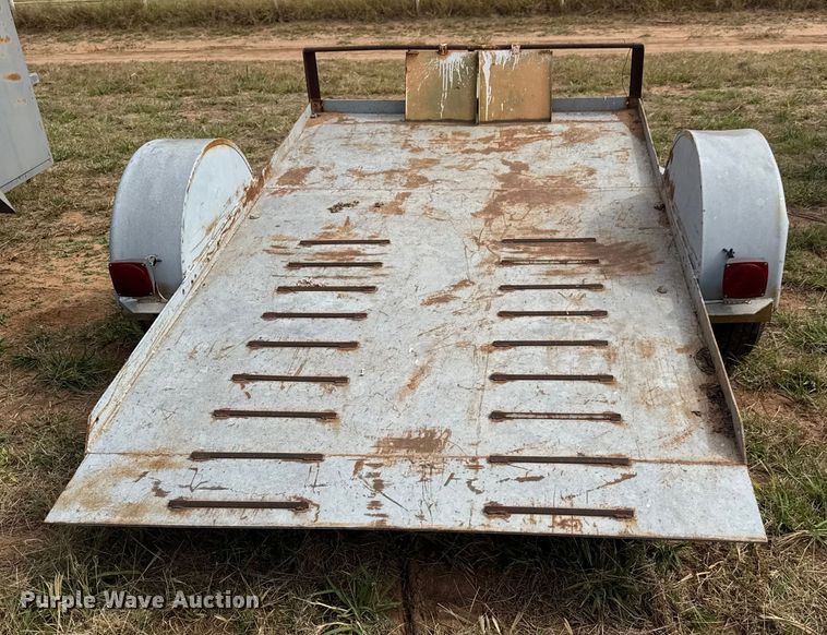 image for item EM8360 Shop built tilt deck utility trailer