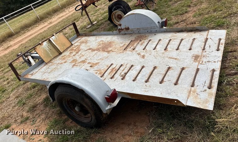 image for item EM8360 Shop built tilt deck utility trailer