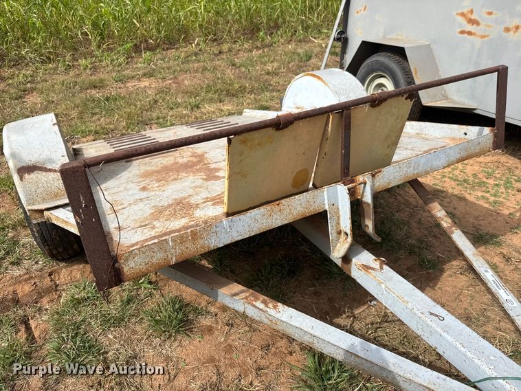 image for item EM8360 Shop built tilt deck utility trailer