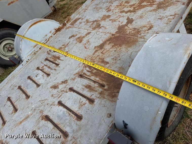 image for item EM8360 Shop built tilt deck utility trailer