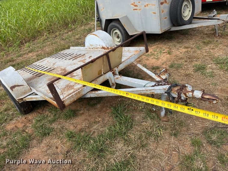 image for item EM8360 Shop built tilt deck utility trailer