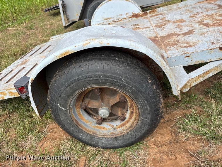 image for item EM8360 Shop built tilt deck utility trailer