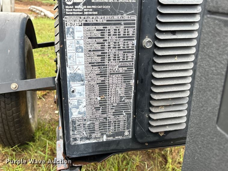 image for item EN5640 Miller Big Blue 300 Pro Cat CC/CV welder/generator