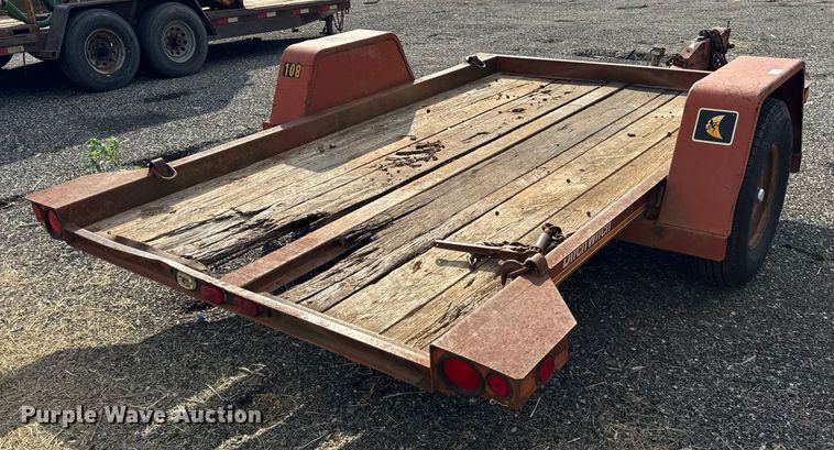 image for item ER0177 1988 Ditch witch S4A tilt deck equipment trailer