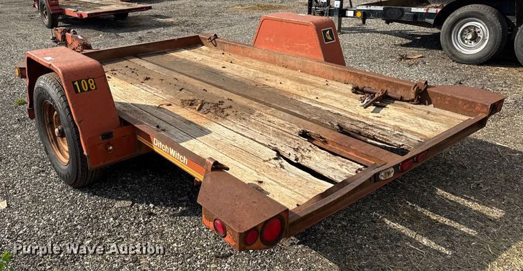 image for item ER0177 1988 Ditch witch S4A tilt deck equipment trailer