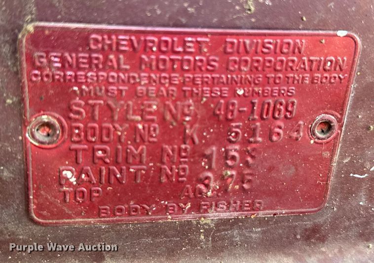 image for item ER2286 1948 Chevrolet Fleet line 