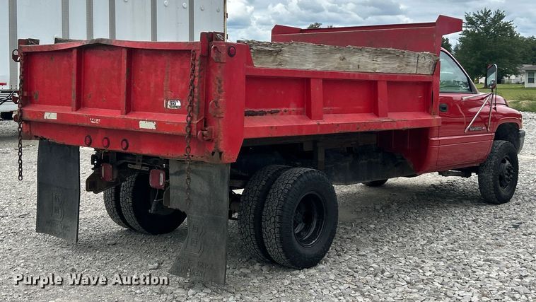image for item ET3080 1997 Dodge Ram 3500 dump bed pickup truck