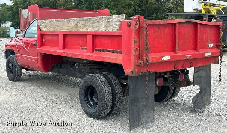 image for item ET3080 1997 Dodge Ram 3500 dump bed pickup truck