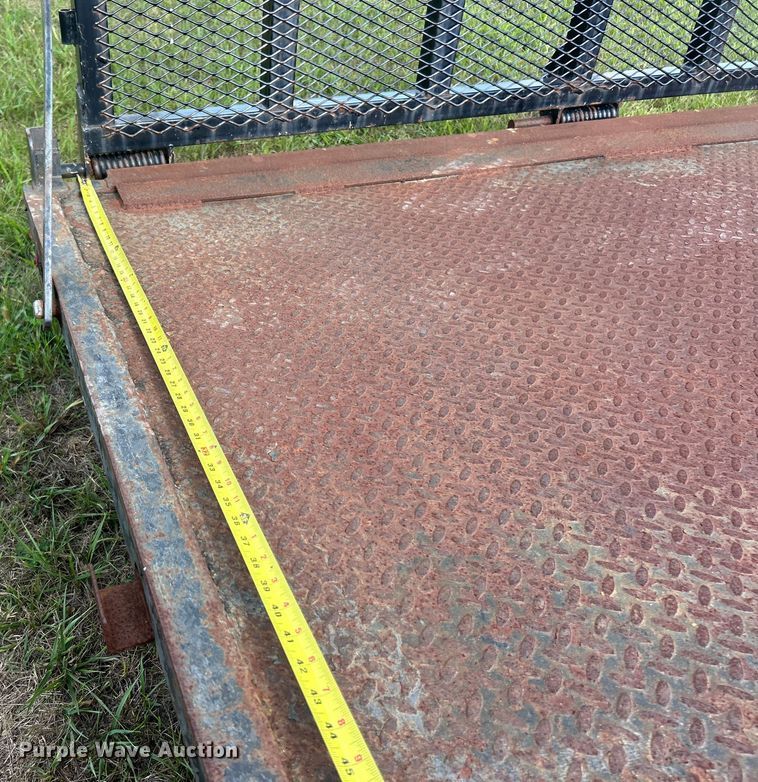 image for item ET3243 1987 Shop built utility trailer