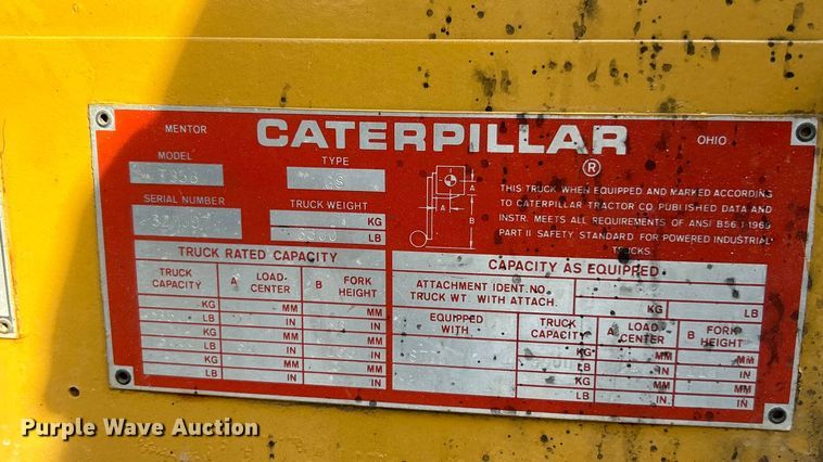 image for item ET3250 Caterpillar T35B forklift