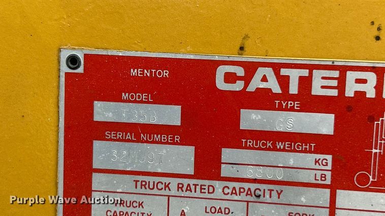 image for item ET3250 Caterpillar T35B forklift
