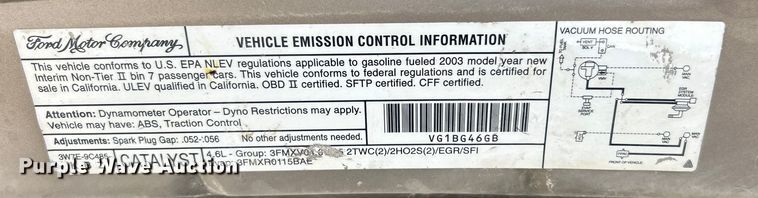 image for item ET3262 2003 Mercury Grand Marquis 