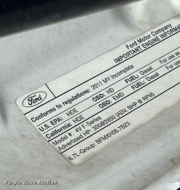 image for item ET3322 2011 Ford F550 utility / service truck