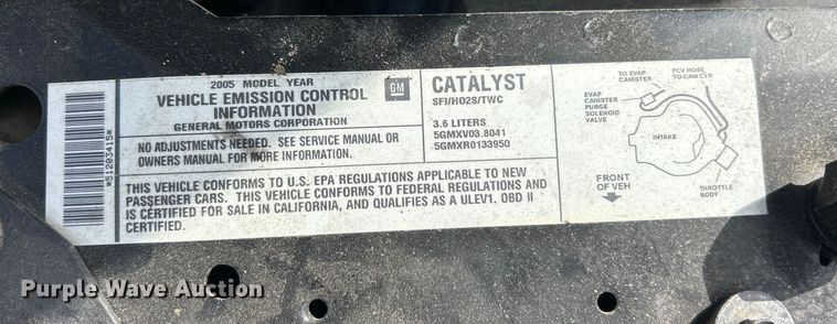 image for item ET3325 2005 Buick Lacrosse CXS 