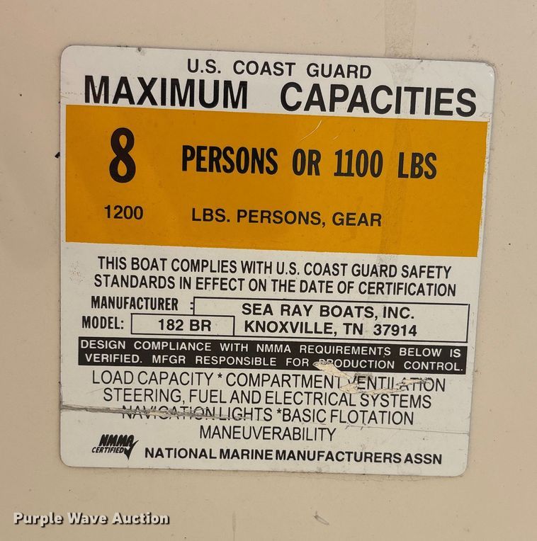 image for item ET4654 2003 Sea Ray SRX boat