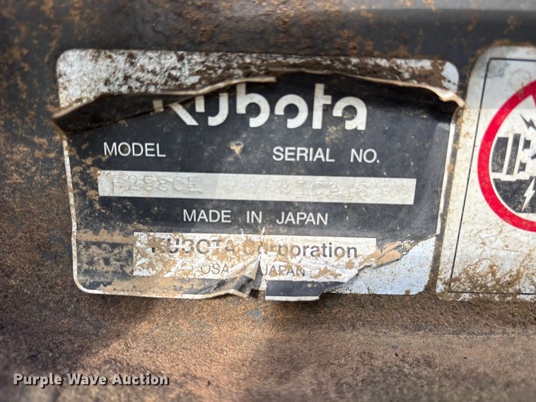 image for item ET7092 Kubota F2880E-F lawn mower