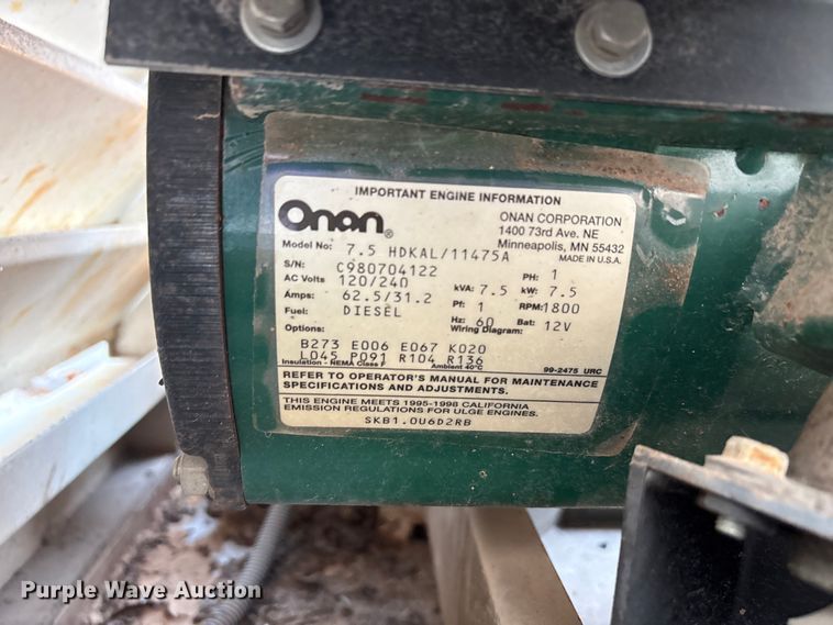 image for item EU0122 1998 Westlake Fabrications generator