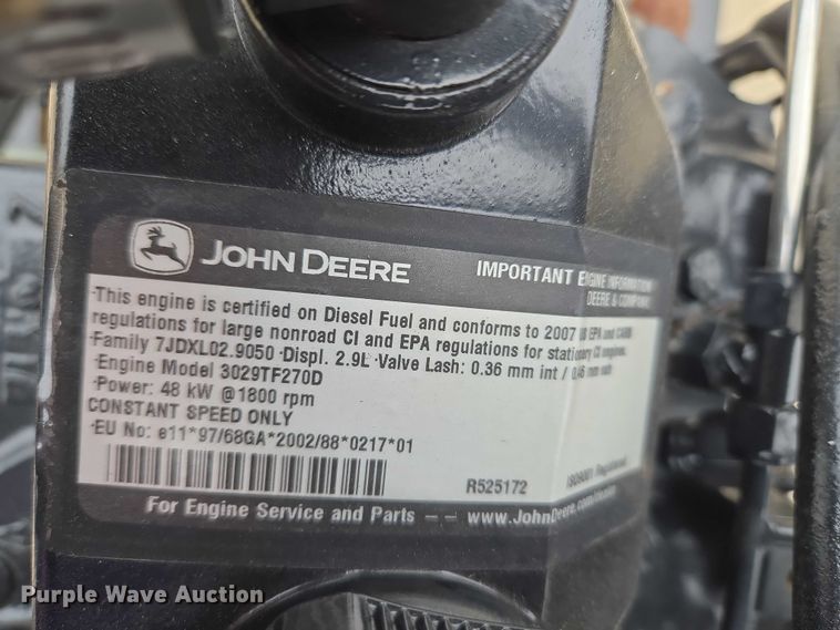image for item EU3842 John Deere 3029TF270D engine
