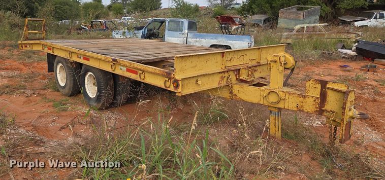 image for item EU3858 Shop built tilt deck equipment trailer