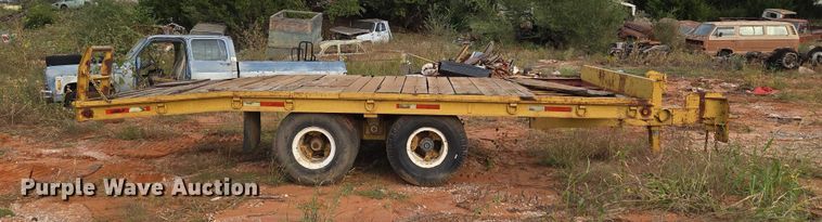 image for item EU3858 Shop built tilt deck equipment trailer