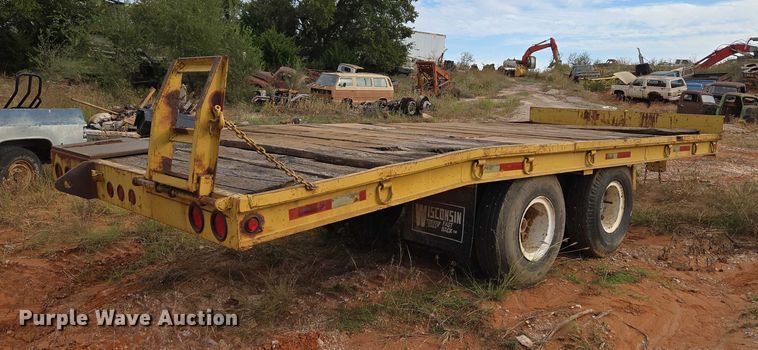 image for item EU3858 Shop built tilt deck equipment trailer