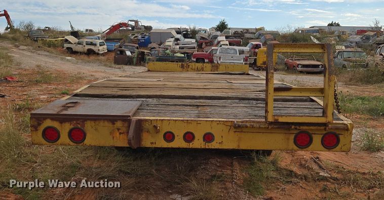 image for item EU3858 Shop built tilt deck equipment trailer